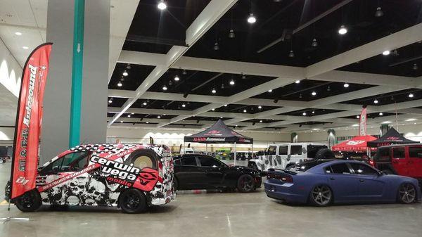 The Al & Ed's Autosound booth at Autocon LA 2018 April 29th