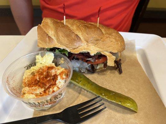 Memphian sandwich and Potato Salad