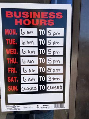 Business hours