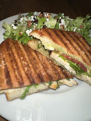 Chicken pesto panini