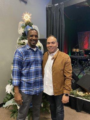 Pastor Broderick and Worship Leader Angel.