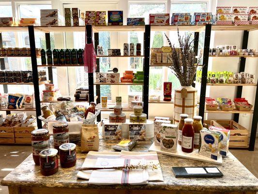 Imported French Gourmet Goodies in the back of store - I especially come in for their delightful selection of cookies! (10/08/22)