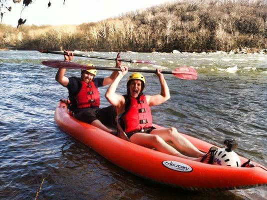 Having fun on the duckies!