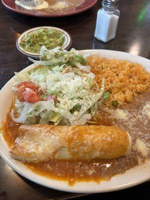 Enchilada and tostada