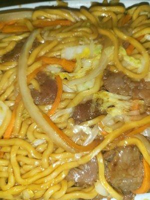 Beef lo mein