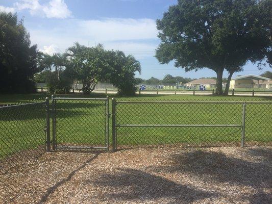 another gate on playground fence