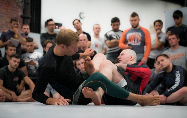 It's great to be part of Team Renzo Gracie.  Here John Danaher teaches some leg lock techniques at Stout PGH back in 2016