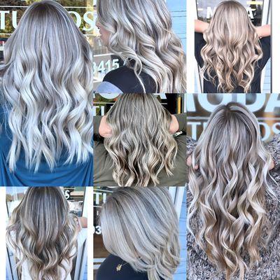 Platinum blonde- balayage