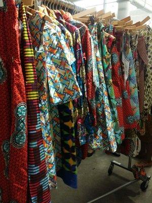 Some of the African inspired garments being sold at Zuvaa Pop-up Shop