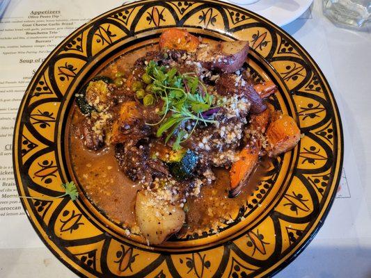 Beef tajine, delicious.