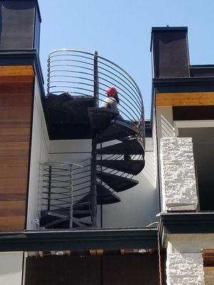 Exterior Spiral Staircase