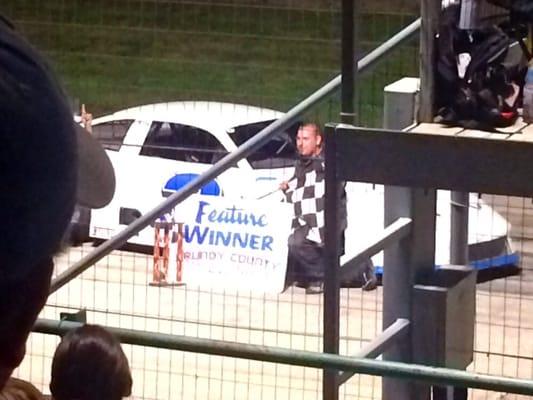 Anthony Danza, the feature winner on this particular night.  These cars go fast!!