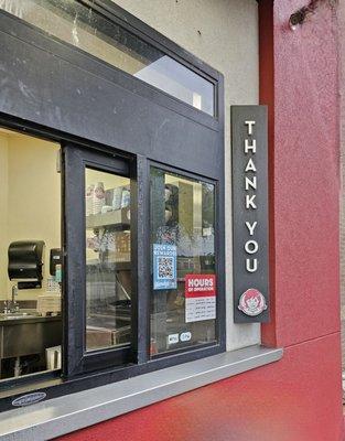 Drive thru window