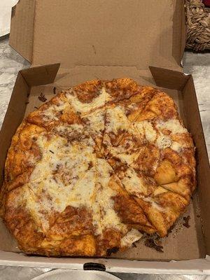 Cheese pizza??? This isn't rare, this is what they all look like.