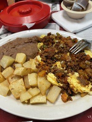 Peter El Norteño breakfast plate.