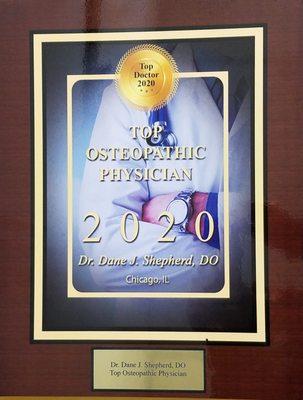 Top Osteopathic Physician Award 2020