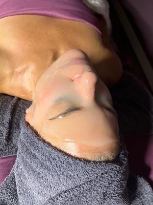 Hydrojelly face masks are great after a relaxing facial treatment