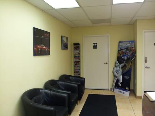 Customer waiting area