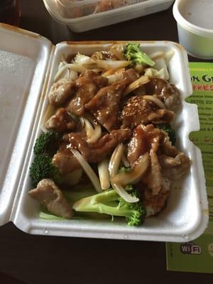 Teriyaki Beef - no fork!