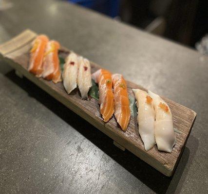 variety of nigiri