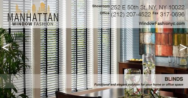 Blinds: Venetian (Aluminum) Blinds, Vertical Blinds, Wood Blinds, Alternative Wood Blinds