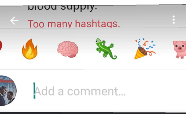 "Too many hashtags" is NOT an Instagram feature Period. Customized spyware 2 censor me. Nuts.