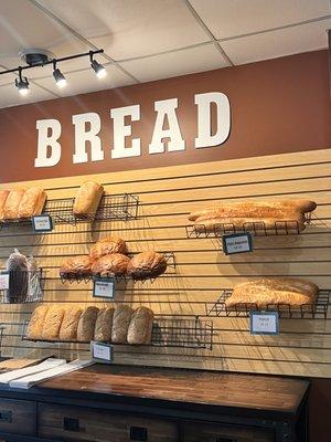 Assortment of fresh baked breads