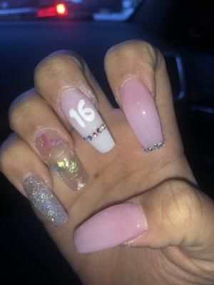 birthday nail set