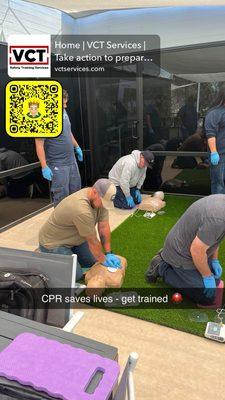 VCT serves San Diego communites w lifesaving training. Safe worlplaces = Safe communities. Reach out to plan group training| vctservices.com