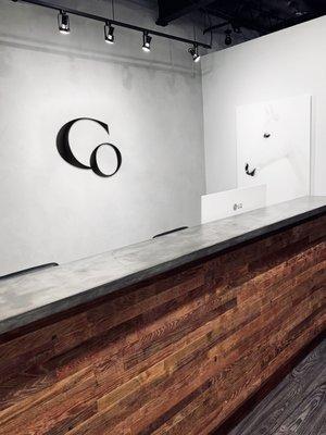 Step into serenity at Cope-Clear Orthodontics' sleek Dallas reception, where luxury meets minimalism in a world-class setting in Dallas, TX.