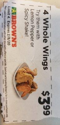 A coupon for WHOLE wings! WHOLE wings!