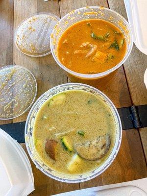 Red Curry ($19) and Green Curry ($19)