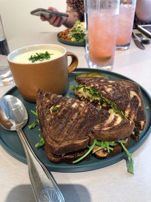 Mushroom Rueben and potato soup