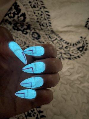 Glow in the dark nails! So fun!!!