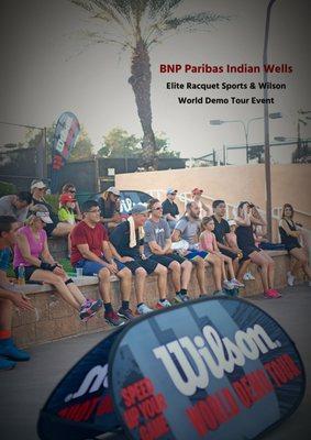 BNP Paribas Indian Wells Tennis Tournament 2017 Elite Racquet Sports & Wilson World Demo Tour Event