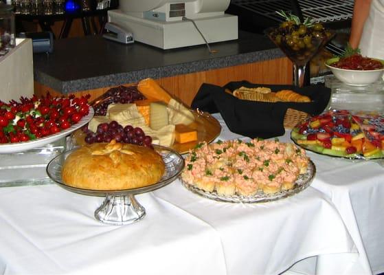 Hors d'oeuvres from Pere Marquette Catering, Reed City, MI