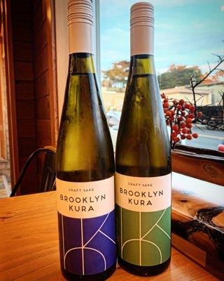 Brooklyn Kura junmai and junmai ginjo sake