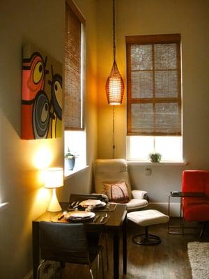 breakfast nook & natural light