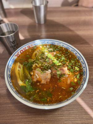 Spicy Pork Ribs Noodle Soup (IG: chelchomps)