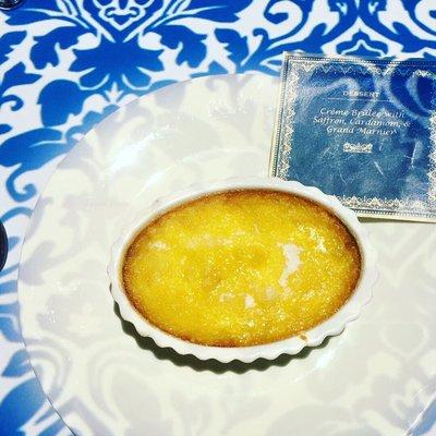 Creme brûlée is the perfect ending to this delicious journey