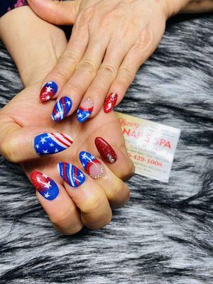 July 4th nails