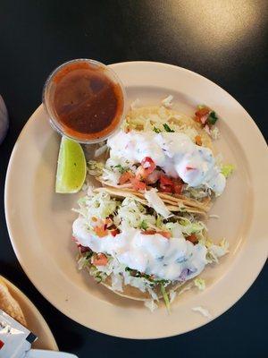 Fish Taco & Grilled Shrimp Taco