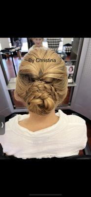 Graduation updo by Christina