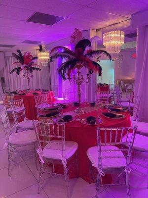 Feather Centerpieces