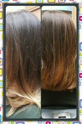 Beautiful color, ombre color melt.