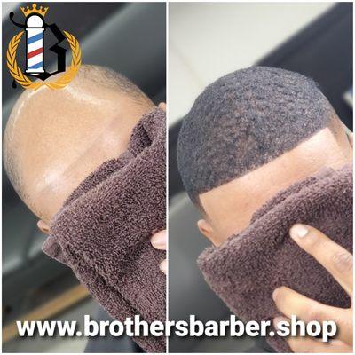 Hair Unit/Man Weave www.brothersbarber.shop