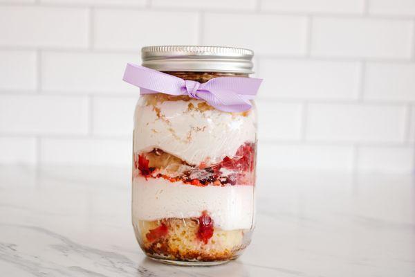 Strawberry Shortcake Cake Jar