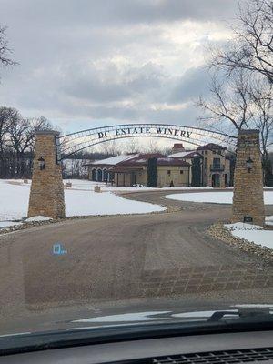 Entrance to the winery