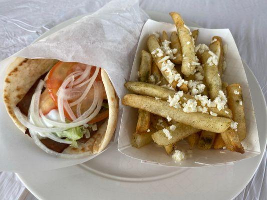 Gyro and feta fries!