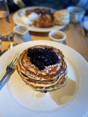 Charlie's Blueberry pancakes